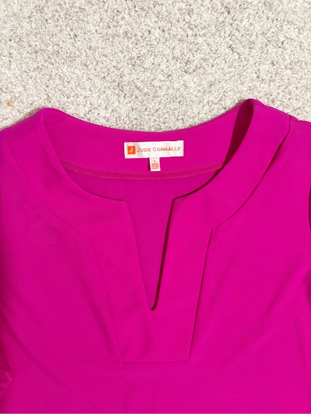 Jude Connally Pink Shift Dress Size Large - Picture 2 of 3